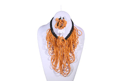 Multi-Looped Beaded Necklace - MORE COLORS