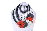 Multi Rose Beaded Necklace - MORE COLORS