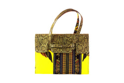 Bloom Ankara Bag Leather Flap - MORE COLORS
