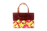 Loops Ankara Leather Flap Bag