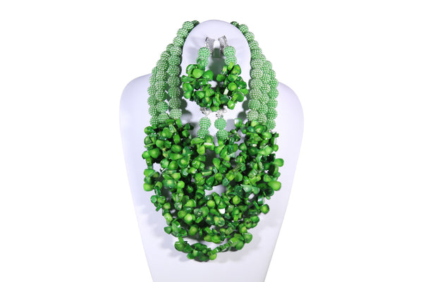 Cluster Beaded Necklace - MORE COLORS