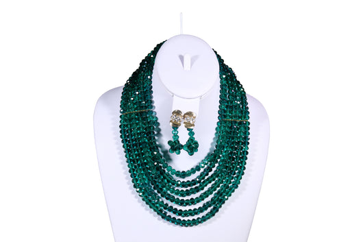 Sea Weed Clipped Beaded Necklace