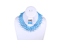 Crisscross Beaded Necklace - MORE COLORS
