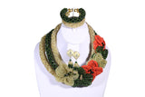 Multi Rose Beaded Necklace - MORE COLORS