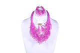 Shredded Beaded Necklace - MORE COLORS