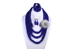 Blue Rose Net Necklace - MORE COLORS