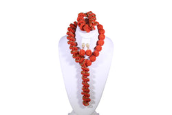 Adaure Coral Beaded Necklace