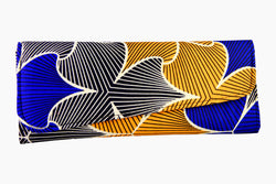 Cool Blue Ankara Clutch Purse