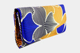 Cool Blue Ankara Clutch Purse