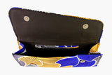 Cool Blue Ankara Clutch Purse