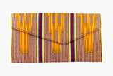Yellow Path Kente Clutch Purse