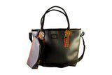 Black Angelina Dashiki Tote Bag