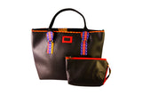 Red Angelina Dashiki Tote Bag
