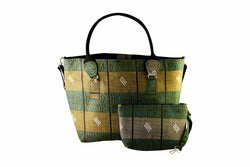 Green Ankara Tote Bag