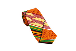 Grid Kente Neck Tie Pocket Square Set MORE COLORS AVAILABLE