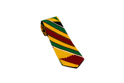 Green Peace Kente Neck Tie Pocket Square Set