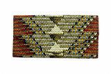 Brown Flow Ankara Clutch Purse