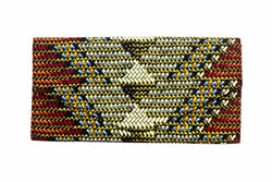 Brown Flow Ankara Clutch Purse