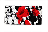 Red Floral Ankara Clutch Purse