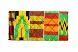 Green Steps Kente Clutch Purse