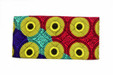 Blue Dots Ankara Clutch Purse