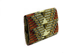 Brown Flow Ankara Clutch Purse