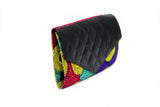 Blue Dots Ankara Clutch Purse