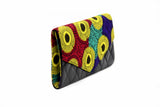 Blue Dots Ankara Clutch Purse