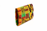 Black Steps Kente Clutch Purse