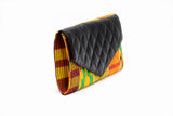 Green Steps Kente Clutch Purse