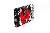Red Floral Ankara Clutch Purse