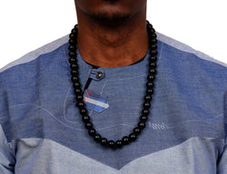 JIDE Gear African Wood Necklace Black