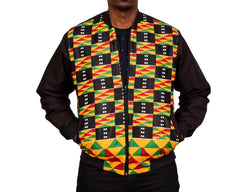 Kente Body Black Blend Men's Bomber Jacket