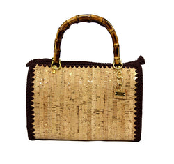 Jide Gear Bauletto Cork Crochet Bag Front