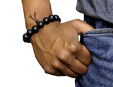 Jide Gear Black Wood Bracelet Back