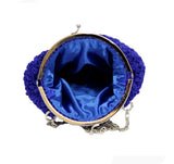 Jide Gear Blue Bowl Crochet Bag Inside