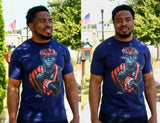 Jide Gear Blue King Tshirt Model
