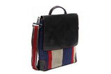 Bluegray Crossbody Aso Oke Side