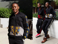 Jide Gear Bluestreak Ankara Male Jogger Set