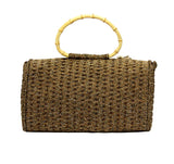 Jide Gear Brownflower Handbag Crochet Bag Back