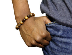 Jide Gear Brownstreak Wood and Plastic Combo Bracelet