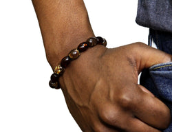 Jide Gear Burgundy Brownstreak Plastic Bracelet