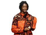 Jide Gear Cherrygroove Batik Men's Winter Jacket Hood