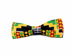 Jide Gear Diamond Kente Boys Bow Tie