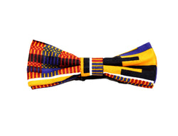 Jide Gear Diamond Kente Boys Bow Tie