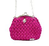 Jide Gear Fuchsia Bowl Crochet Bag Front