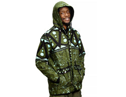 Jide Gear Greensoul Batik Men's Winter Jacket Front