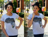 Mother Africa T-Shirt Grey