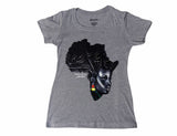 Mother Africa T-Shirt Grey