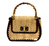 Jide Gear Handbag Cork Crochet Bag Front